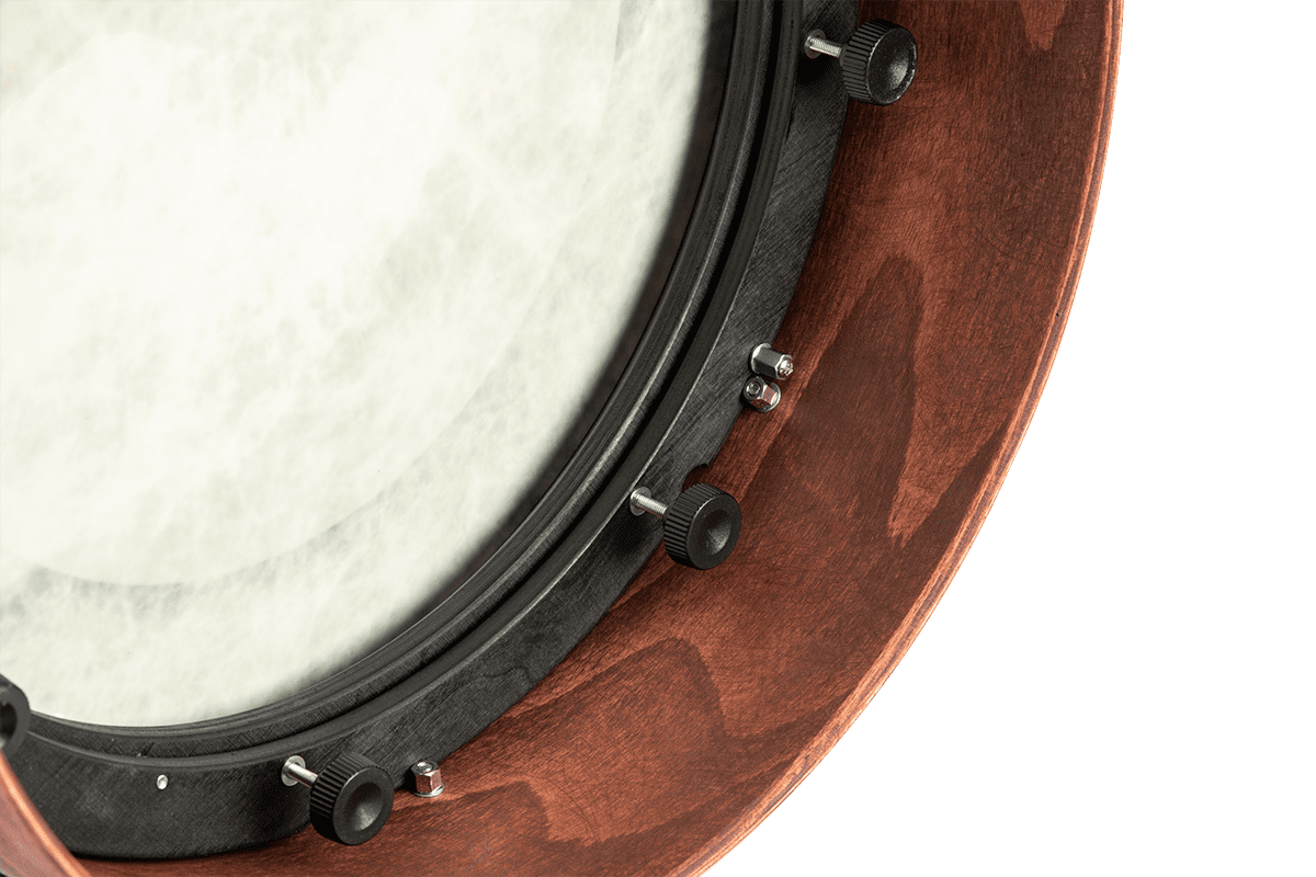 TRADITIONAL FRAME DRUM BODHRAN NEOTRAD RED BROWN 14 MYLARHEAD