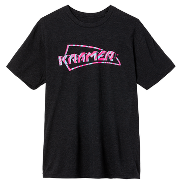 "L" Kramer Tiger Stripe T-Shirt Schwarz meliert
