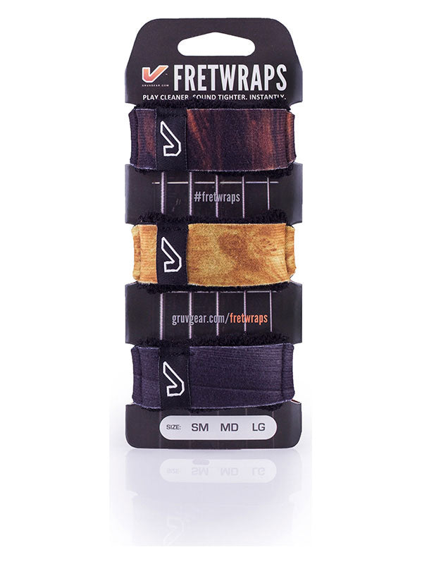 FretWraps 3er-Pack Holz - Groß
