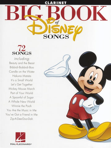 THE BIG BOOK OF DISNEY SONGS INSTRUMENTAL FOLIO - CLARINET