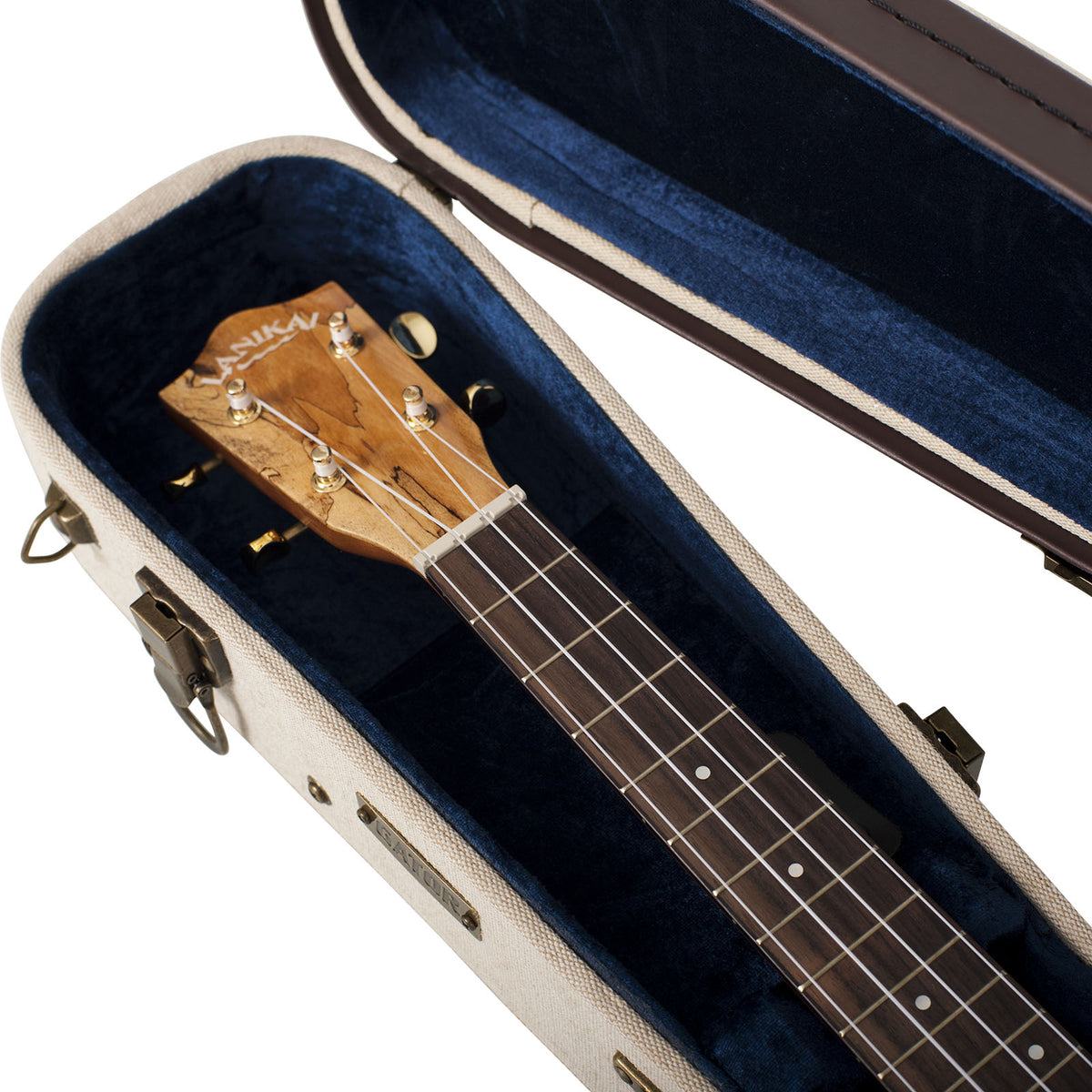 Beiger Tenor-Ukulelenkoffer Aus Holz Deluxe - GW