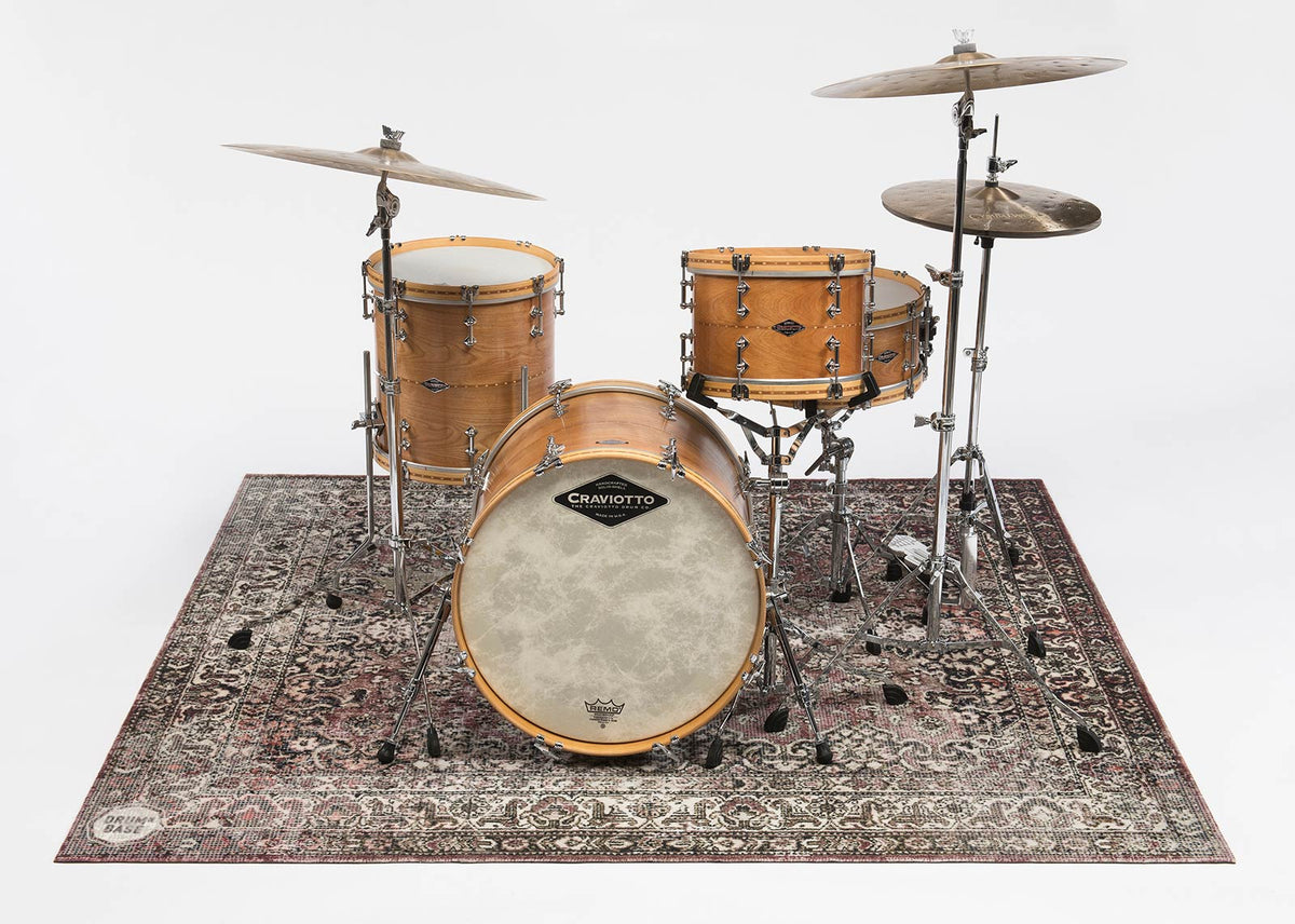 VP185-CLW - VINTAGE PERSIAN STAGE / DRUM MAT 1.85 X 1.60M ANTI-SLIP - CLASSIC WORN