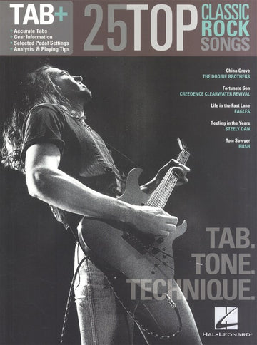 25 Top Classic-Rock-Songs Tab Tone Technique Aufgenommene Version – Gitarren-Tabulatur