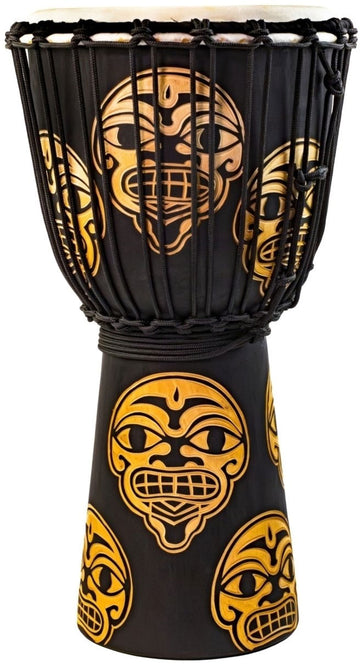 Djembe Street Series Geschnitzter Wächter 10" Tssdj-Mtw