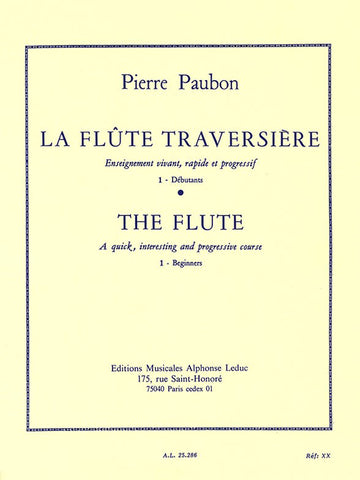 PAUBON PIERRE - LA FLUTE TRAVERSIERE VOL.1