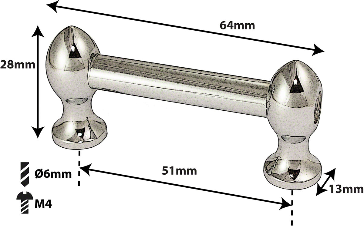 TL7S51B - SPANNBCKCHEN TUBELUG BASSDRUM - 51MM - EINZIGEN SPANNSCHRAUBEN (X1)