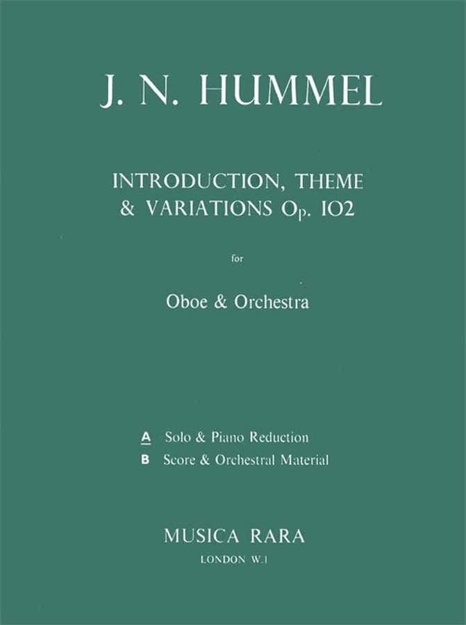 HUMMEL J.N. - INTRODUKTION,THEMA U.VARIATION