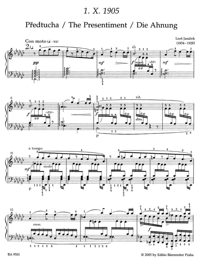Janacek Leos - 1. X. 1905 Sonata - Piano