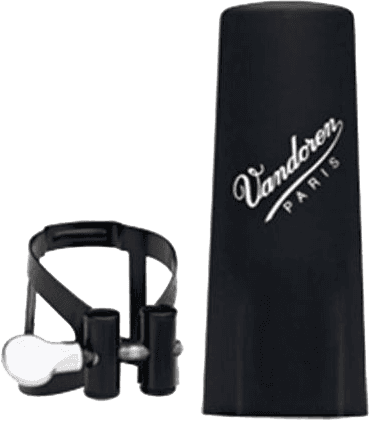 Vandoren LIGATURE M/O Bb BLACK UND KAPSEL PLASTIK - LC51BP