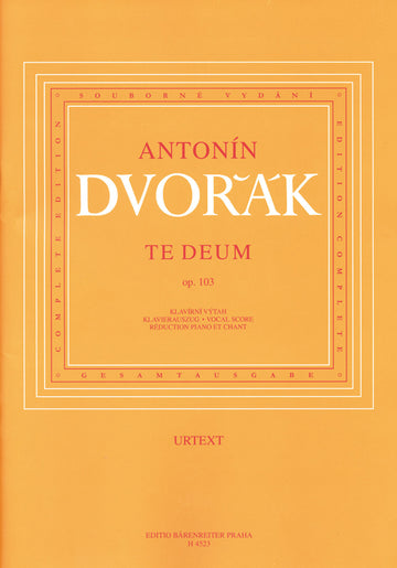 DVORAK A. - TE DEUM - CHANT-PIANO
