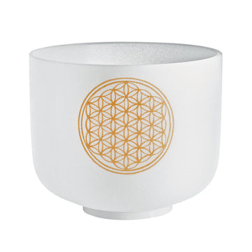 MEINL SONIC ENERGY PLANETARY TUNED CRYSTAL SINGING BOWL 8" FLOWER OF LIFE
