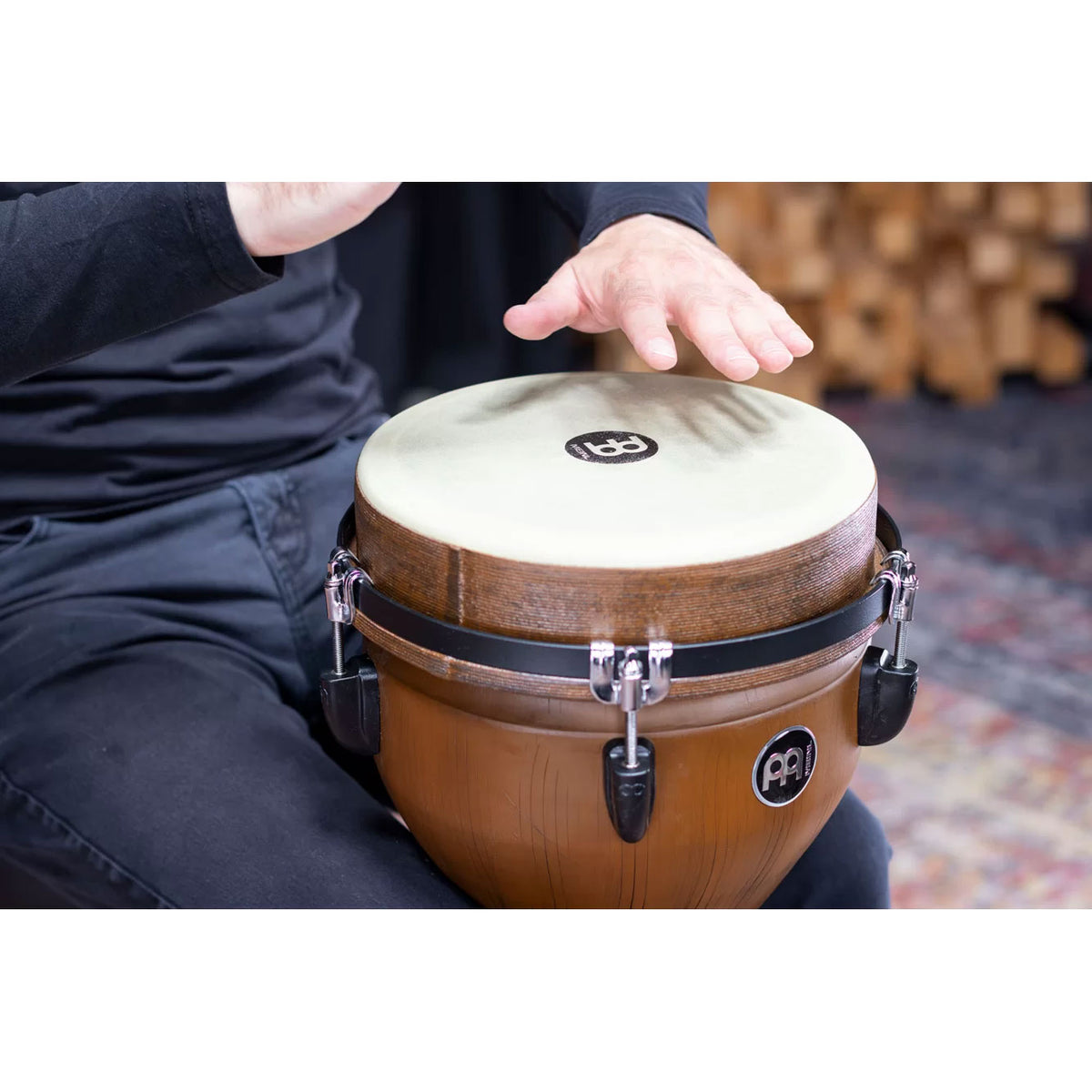 Jumbo-Djembe synthetisch 1" Barnwood