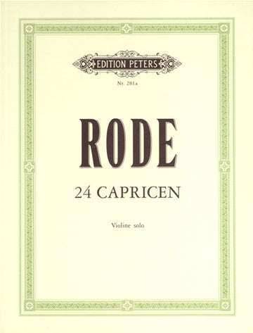 Rode Pierre - 24 Caprices - Violin