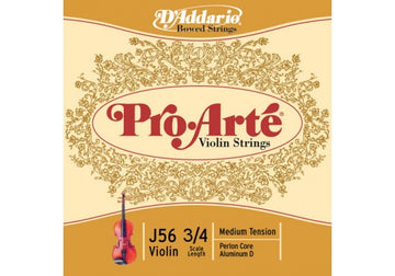 3/4 PRO-ARTE VIOLIN STRING SET SCALE MEDIUM TENSION