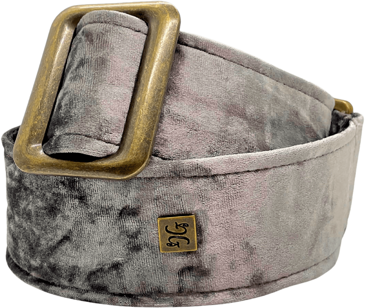 2" Gurt BOUJEE VELVET – Hämatit-Silber