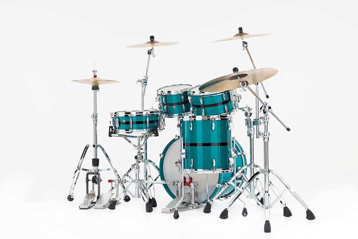 MASTERS MAPLE PURE FUSION 20 AQUA TURQUOISE STRIPE
