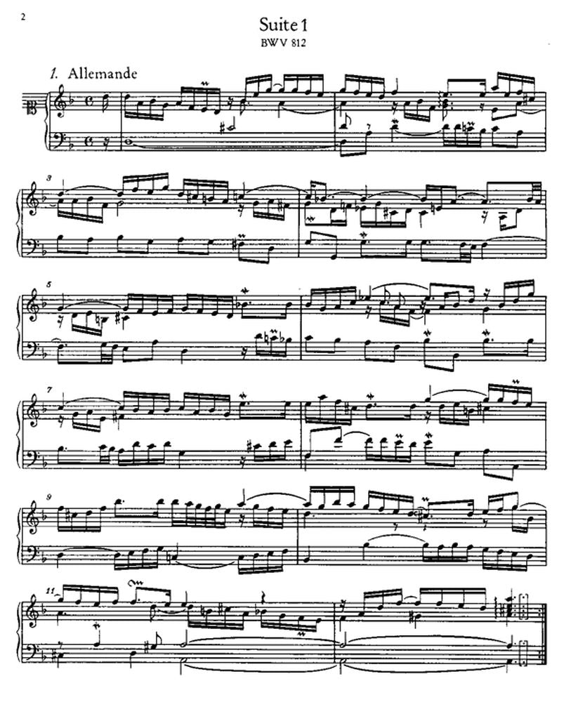 BACH J.S - FRANZOSISCHE SUITEN BWV 812-817 - CEMBALO