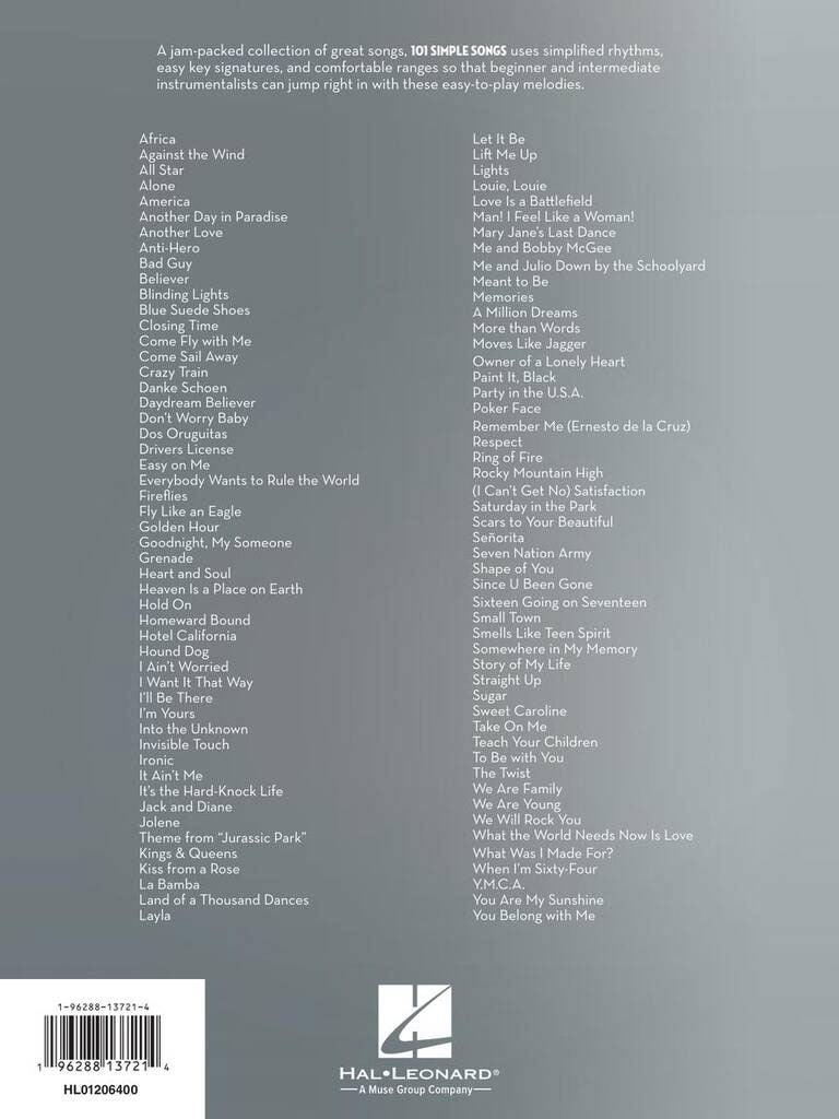 101 Simple Songs - Viola