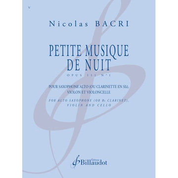 Bacri Nicolas - Petite Musique De Nuit Opus 111 N° 1