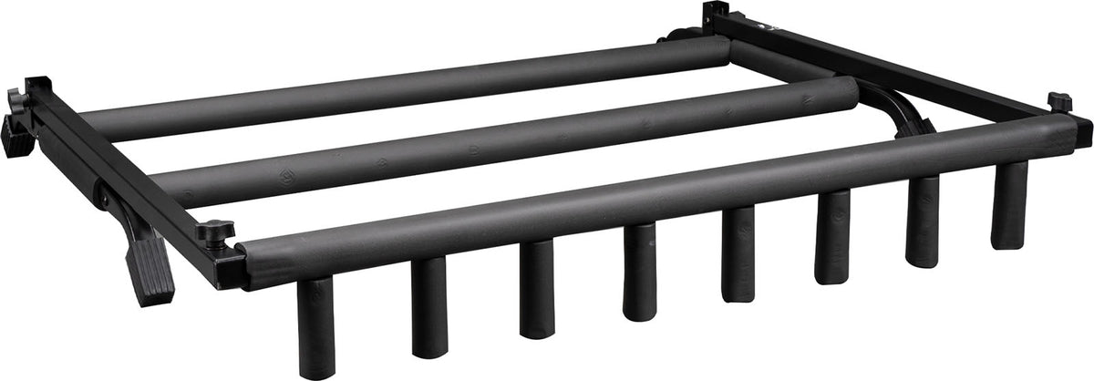 Klapp- und ausziehbares Rack für 7 Gitarren