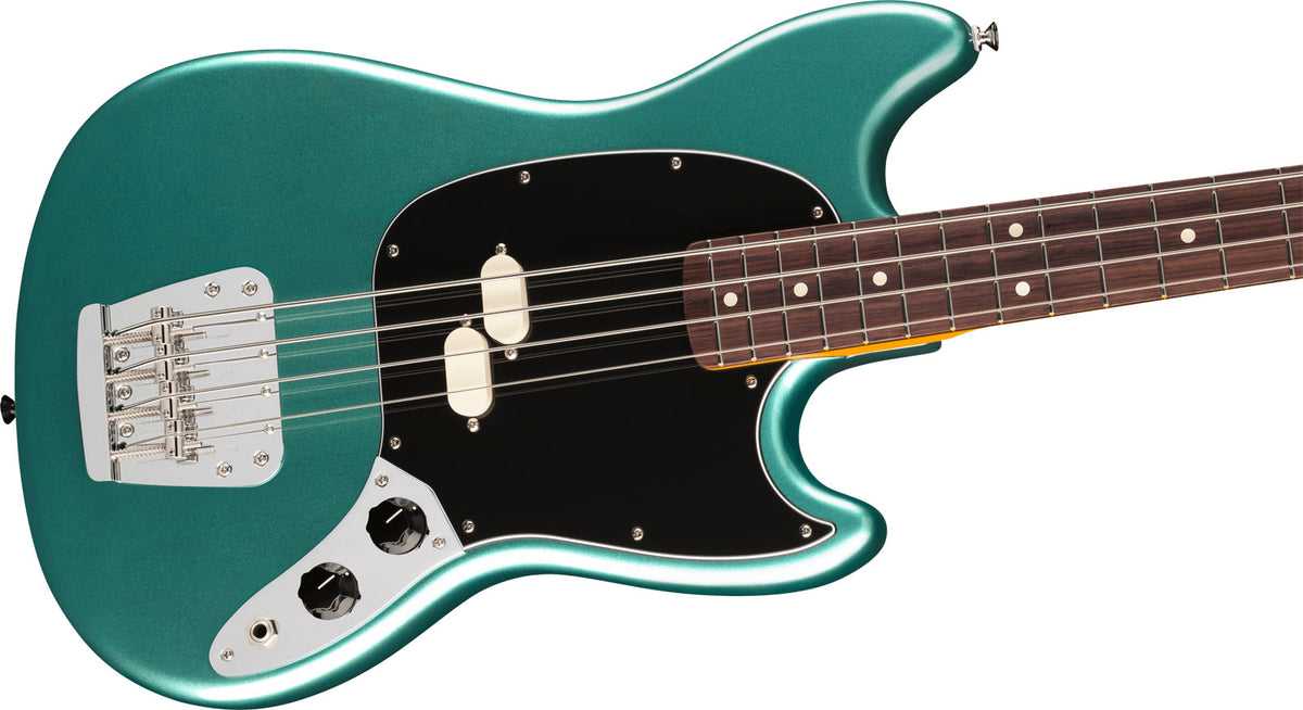 American Professional Classic Mustang Bass RW Faded Sherwood Green Metallic - Überholt