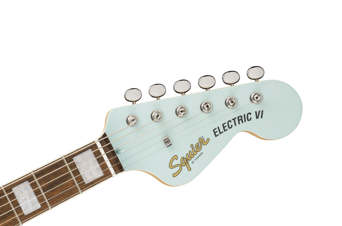 Paranormal Electric VI, LRL Matching Headstock, Daphne Blue