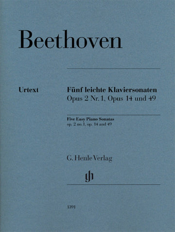 Beethoven L.V. - Five Easy Piano Sonatas Op.2/1 Op.14 & 49