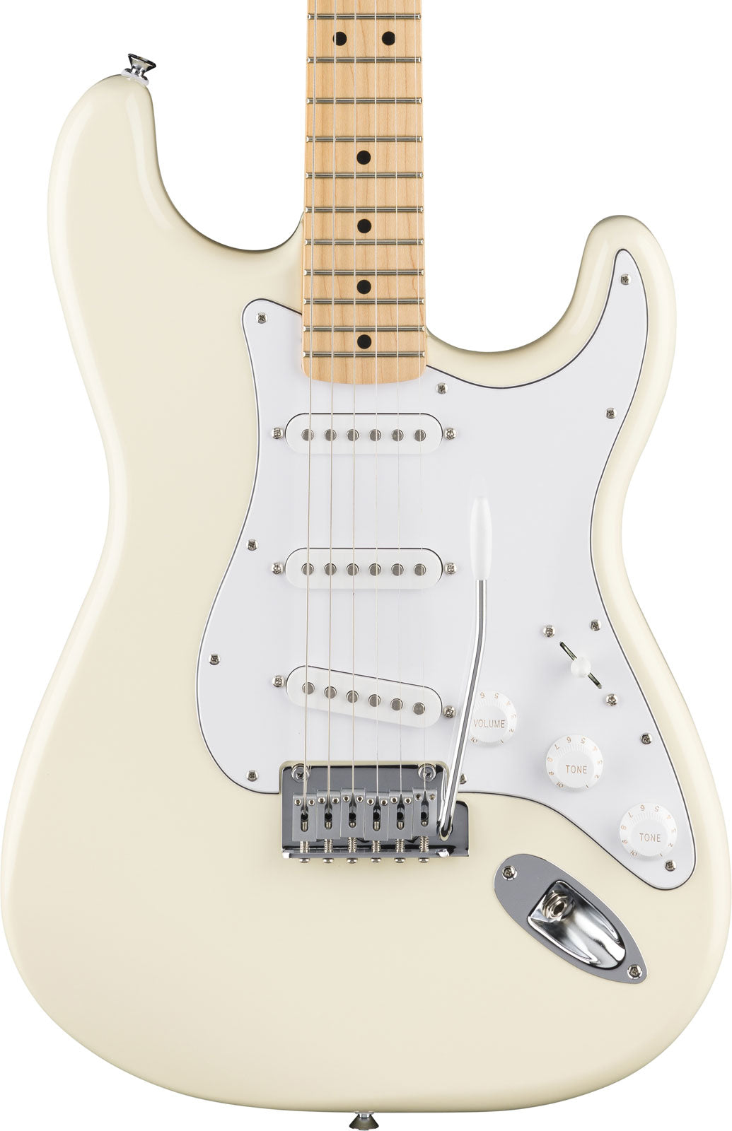 Standard Stratocaster MN Weißes Schlagbrett Olympic White