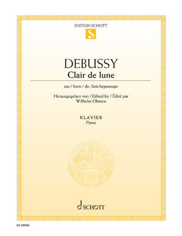 DEBUSSY CLAUDE - CLAIR DE LUNE - PIANO