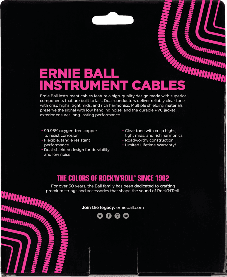 TWISTED INSTRUMENT CABLES JACK/JACK 9M BLACK