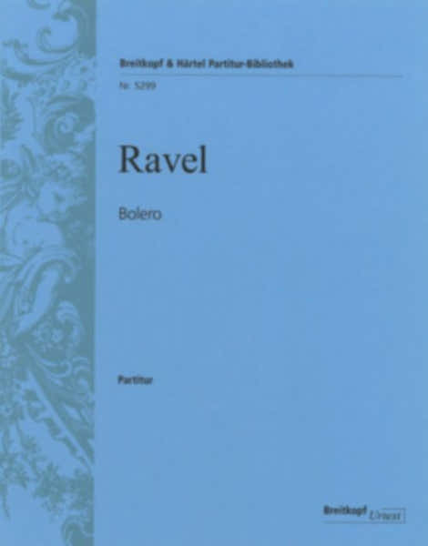 RAVEL MAURICE - BOLERO - STUDY SCORE