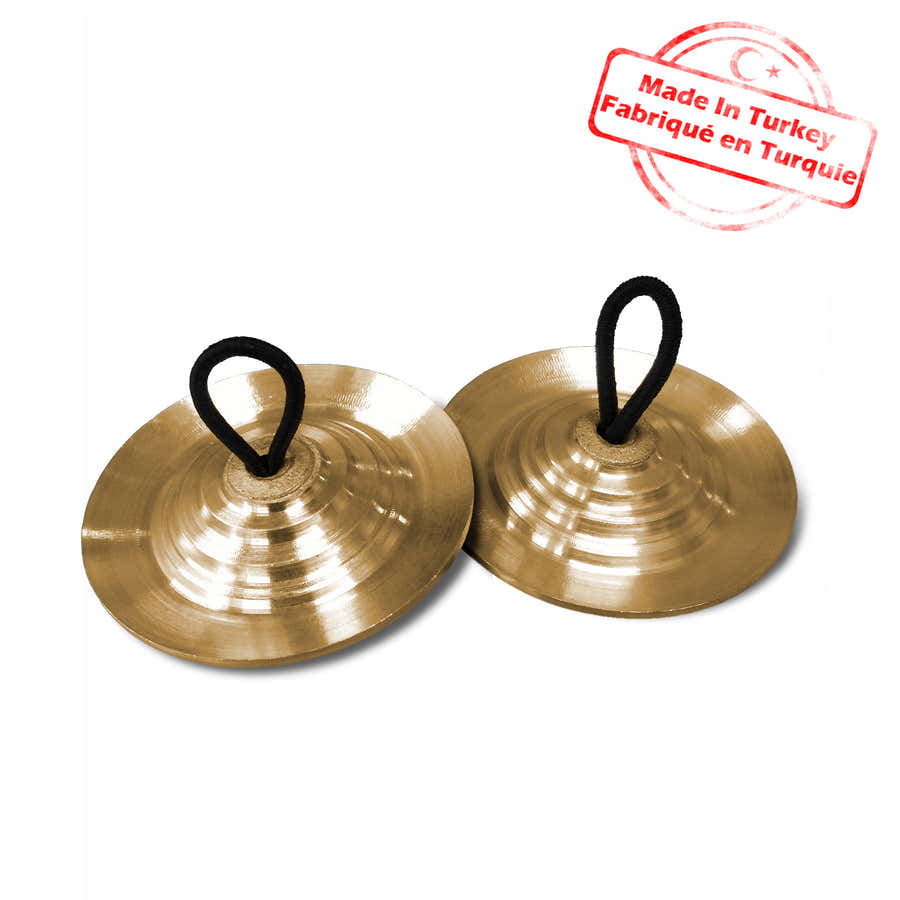 TURKISH PROFESSIONAL FINGER CYMBALS BRONZE 58MM (PAAR)