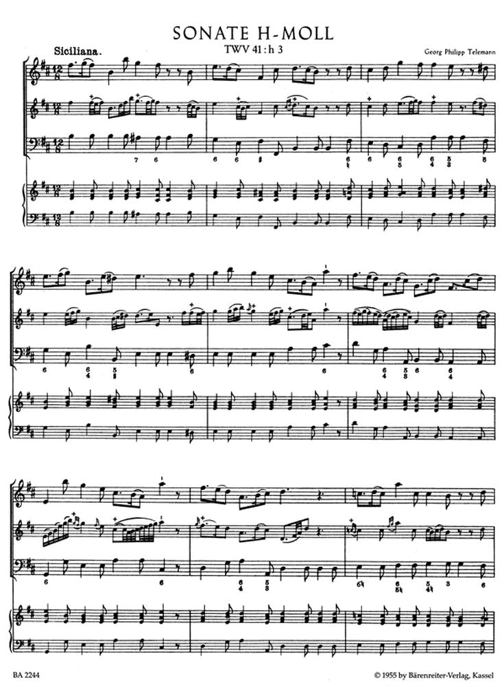 TELEMANN G.P. - 12 METHODISCHE SONATEN VOL.4 - FLÖTE ODER VIOLINE BASSO CONTINUO