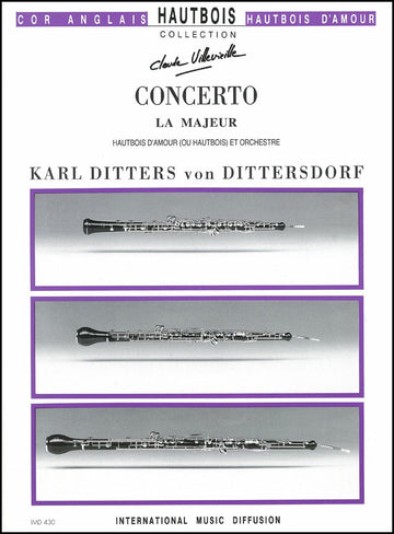 Dittersdorf - Concerto En La Majeur - Hautbois D'amour et Orch/réd Piano