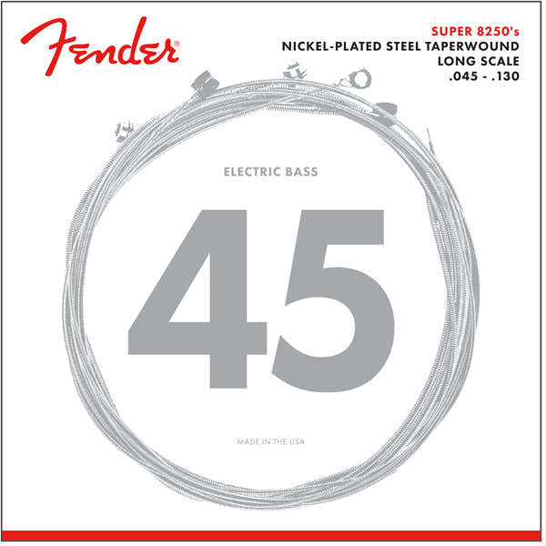 SUPER 8250 Nickel-PLATED STEEL TAPERWOUND LONG SCALE 5C 45-130