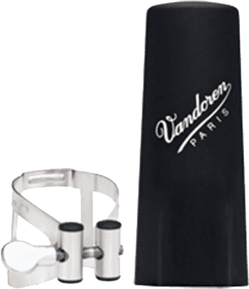 Vandoren Ligatur M/o B Versilbert Kunststoff-Mundstückkappe