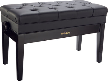 Doppelklavierbank RPB-D500 Schwarz glänzend