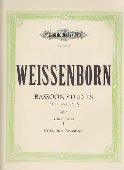 WEIßENBORN - ETUDES POUR BASSON OP.8 VOL.1