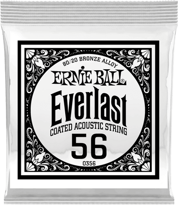 .056 EVERLAST COATED 80/20 BRONZE ACOUSTIC GUITAR STRINGS