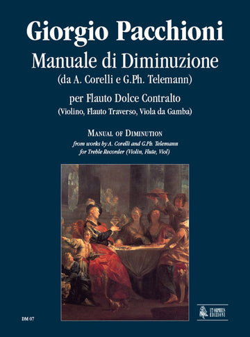 Pacchioni Giorgio - Manuale Di Diminuzione From Works By A. Corelli And G. PH. Telemann