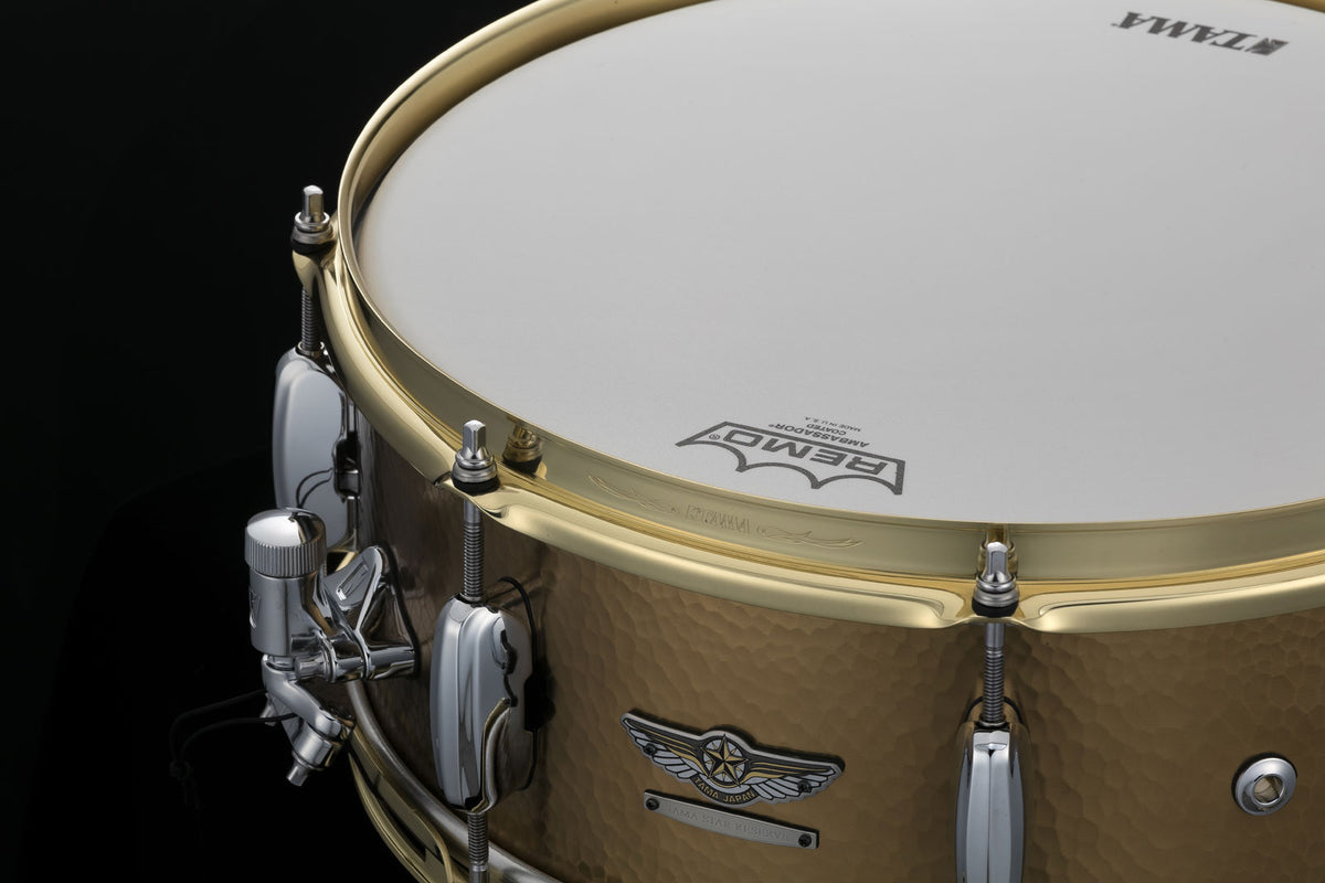 STAR RESERVE HAND HAMMERED BRASS 5.5"X14" SNARE DRUM