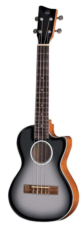 Tenor-Ukulele Elektro-Akustisch Manoa Roadie E-A Tenor Silver Shadow
