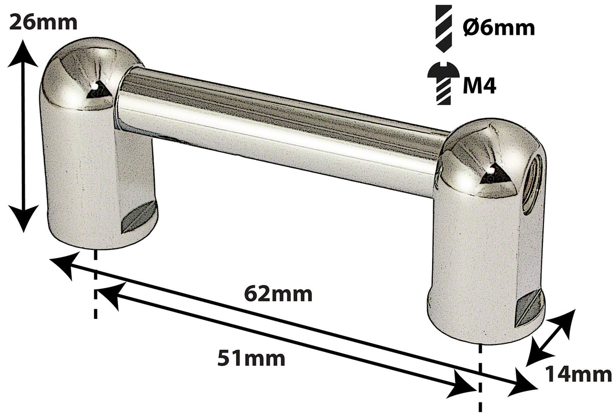TL2S51B - SPANNBCKCHEN TUBELUG BASSDRUM - 51MM - EINZIGEN SPANNSCHRAUBEN (X1)