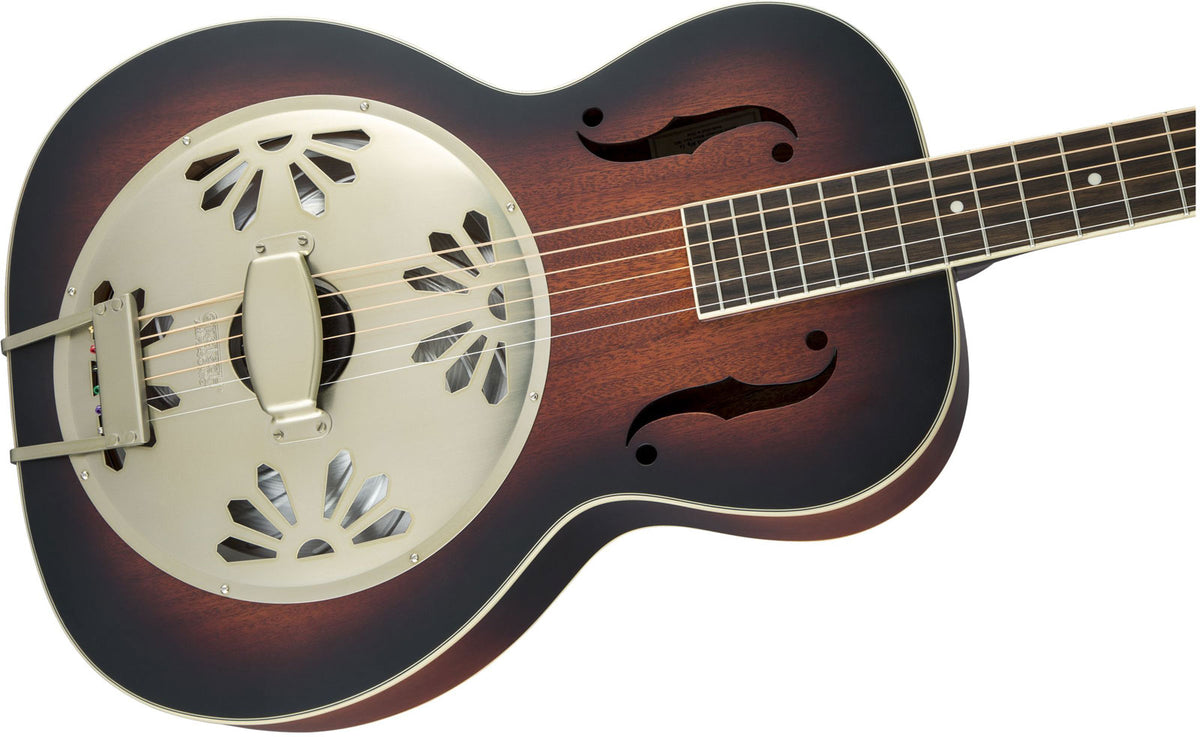 G9240 Alligator Resonatorgitarre mit Round-Neck und Biscuit-Cone, 2-Color Sunburst