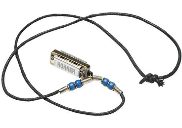 Mini Harp Halskette Blau - 4 Löcher