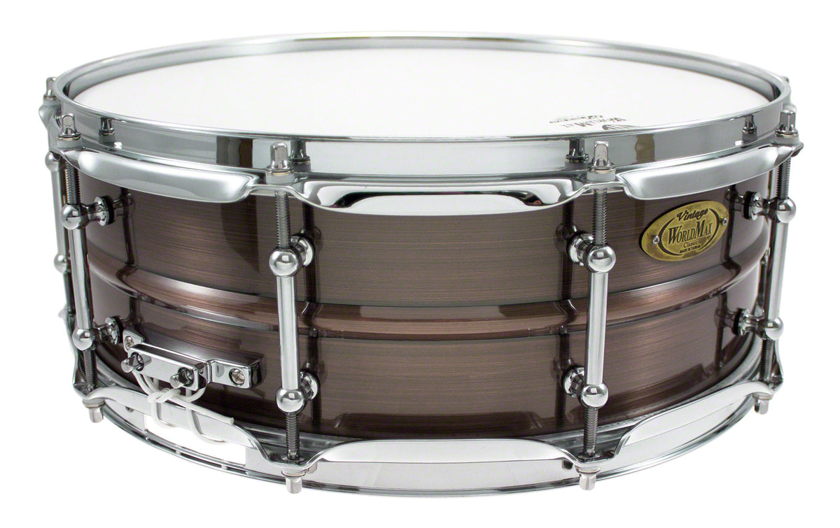 BKR-5014SH - BLACK DAWG 14" X 5" SNARE DRUM - BRUSHED RED COPPER BRASS SHELL
