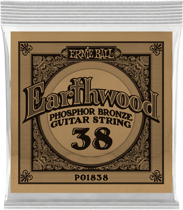 .038 EARTHWOOD PHOSPHOR BRONZE ACOUSTIC GUITAR STRINGS