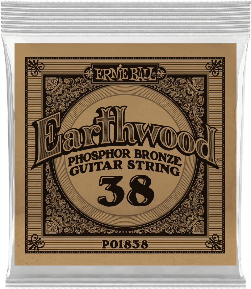.038 EARTHWOOD PHOSPHOR BRONZE ACOUSTIC GUITAR STRINGS