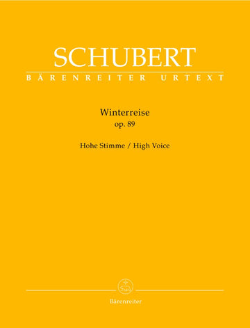Schubert F. - Winterreise Op.89 D 911 - Voix Haute Piano