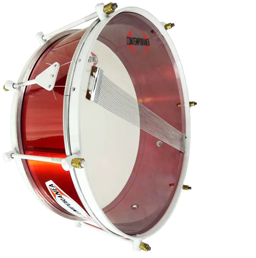 Caixa 14" x 15cm - 6 Zugstäbe - Snare-Teppich - Light - Rot - Edition ALEGRIA
